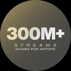 300M+ streams gained for artists