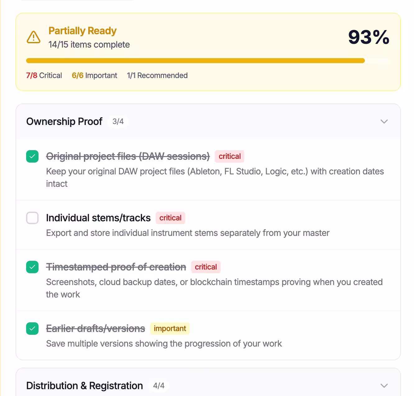 Copyright Checker preview