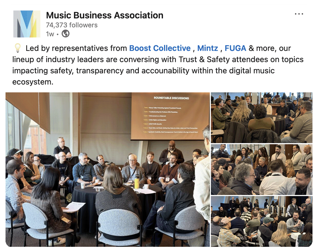 Music Biz LinkedIn