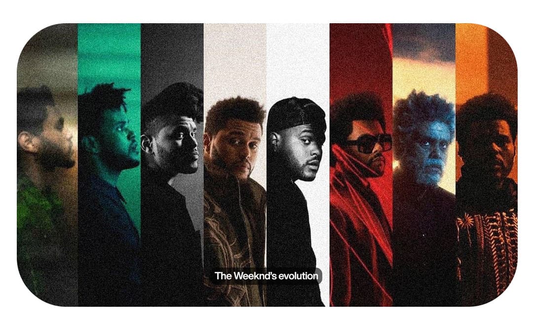 The Weeknd's stylistic career evolution