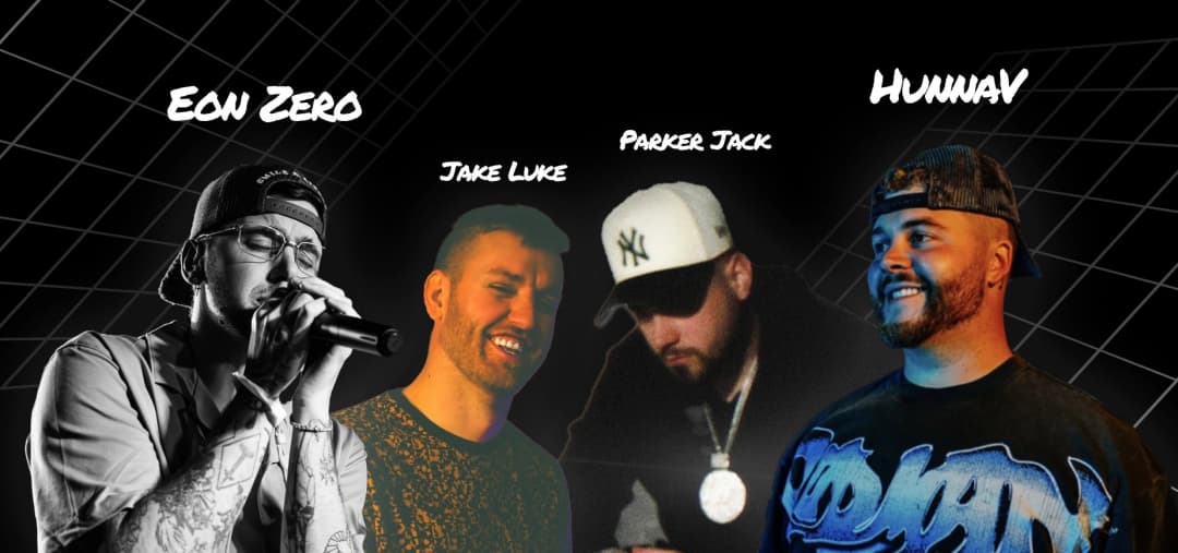 Parker Jack with HunnaV, Eon Zero, and Jake Luke - the 911 crew